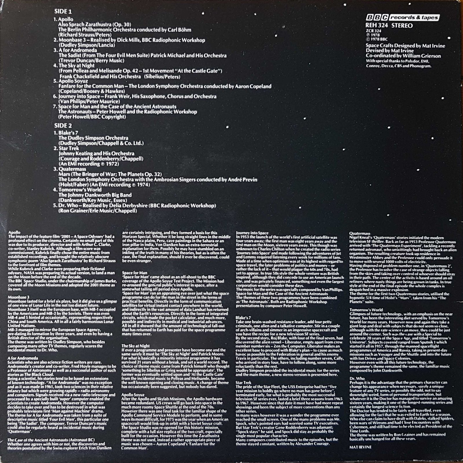 Back cover of REH 324